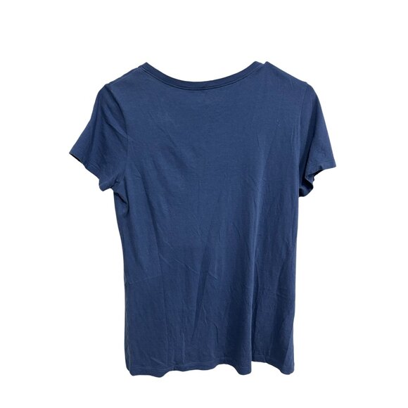 47 Brand New England Patriots V Neck T Shirt Size Large Blue - Picture 2 of 8